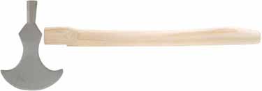 Colonial Rifleman's Belt Axe,
5-3/4" edge, hammer poll, 4140 steel,
unfinished 15" ash handle, ready to assemble